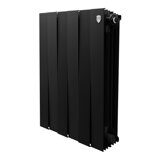 Биметаллический радиатор Royal Thermo PianoForte 500 Noir Sable с боковым подключением 6 секций