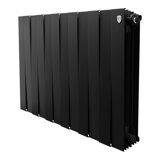 Биметаллический радиатор Royal Thermo PianoForte 500 Noir Sable с боковым подключением 12 секций